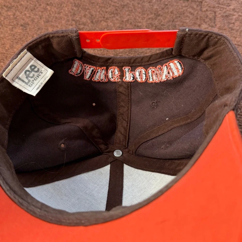 Lee Sport Cleveland Browns Dawg Pound Snapback Hat Brown Orange Vintage NFL Cap